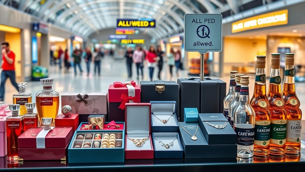 allowed personal duty free items