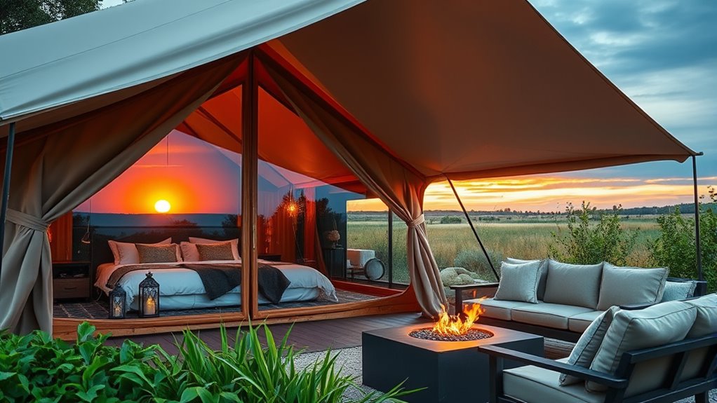 comfortable eco friendly outdoor experience