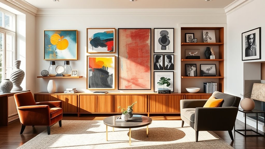 display arrange light curate