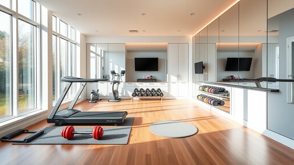efficient stylish workout space
