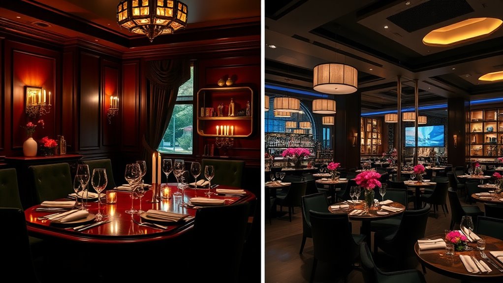 elegant ambient cozy lively