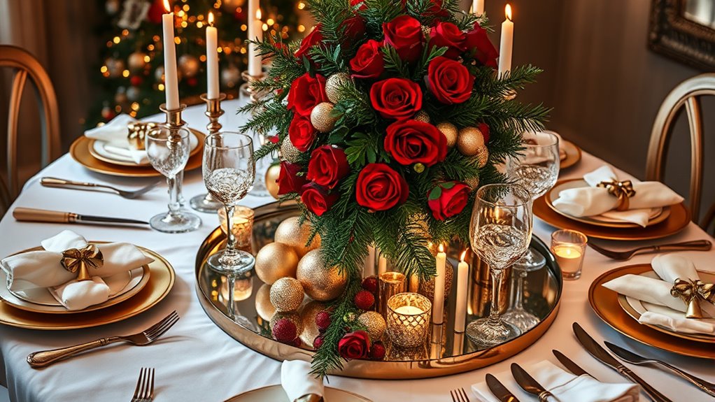 elegant dinnerware and opulent centerpieces