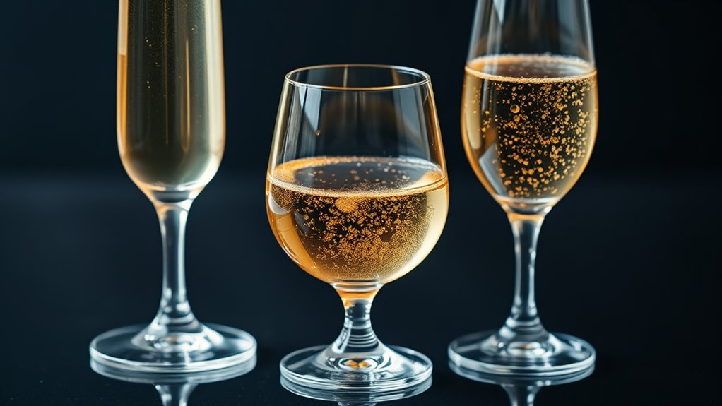 elegant glassware enhances presentation