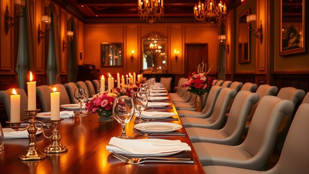 elegant inviting dinner setting