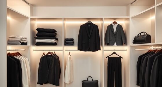 elegant minimalist wardrobe system