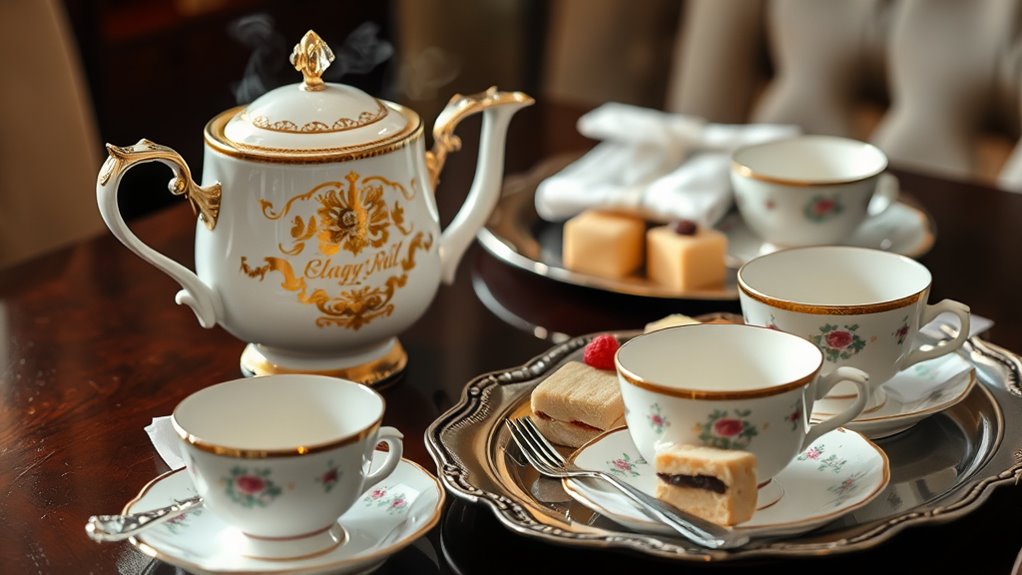 elegant tea pouring etiquette