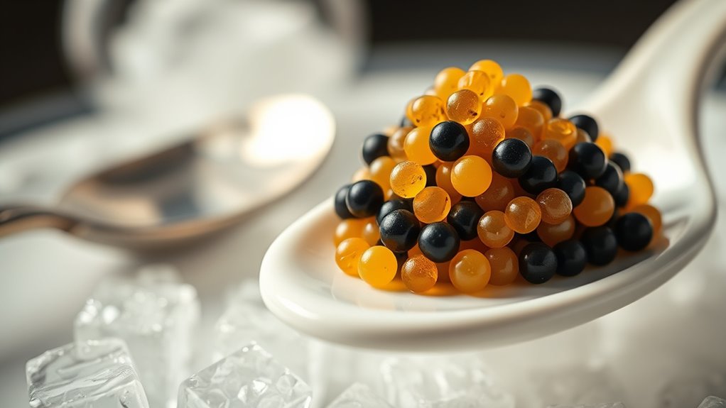 enjoy sustainable caviar flavors