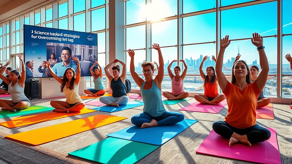 exercise timing boosts jet lag