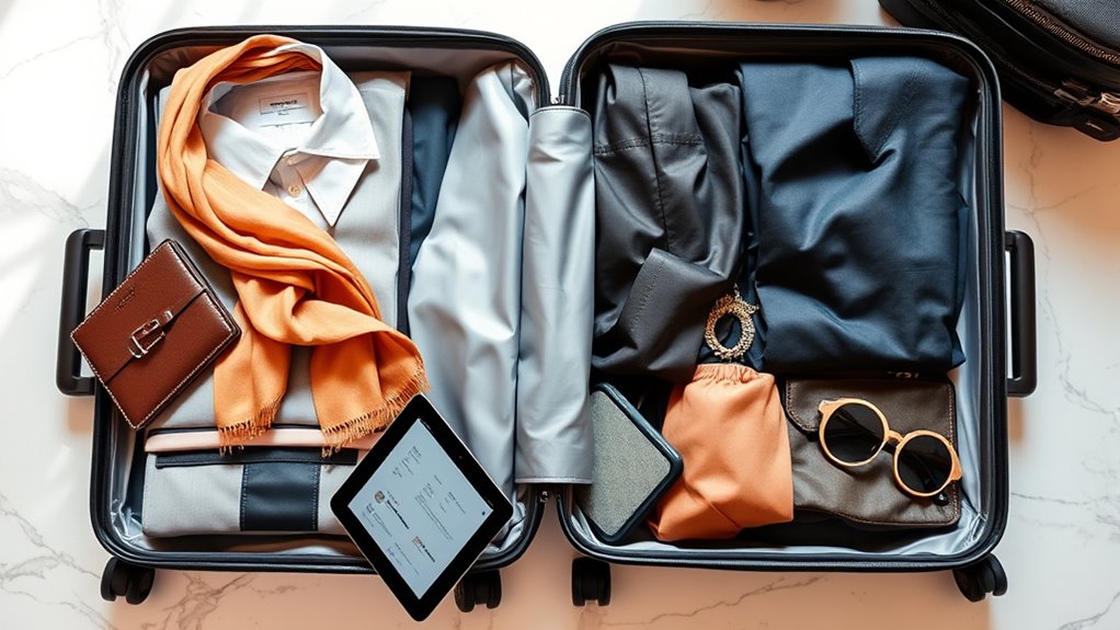 final packing and organization