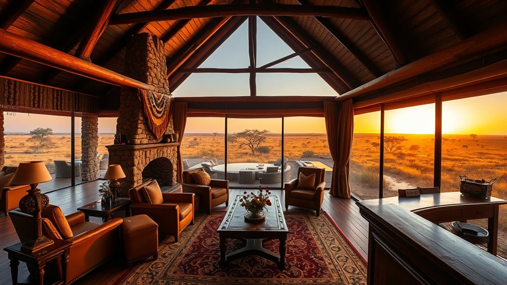 luxurious safari lodge experiences