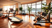 luxury home workout space