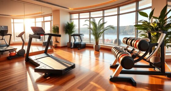 luxury home workout space