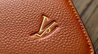 luxury leather monogram etiquette