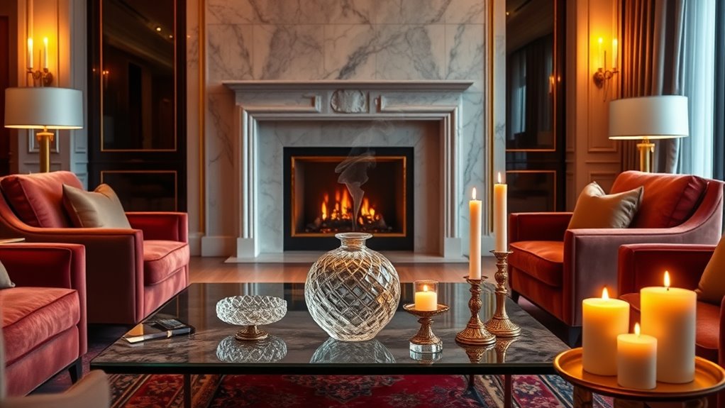 luxury scent branding decor