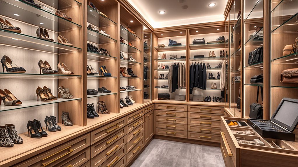 organized footwear and accessories