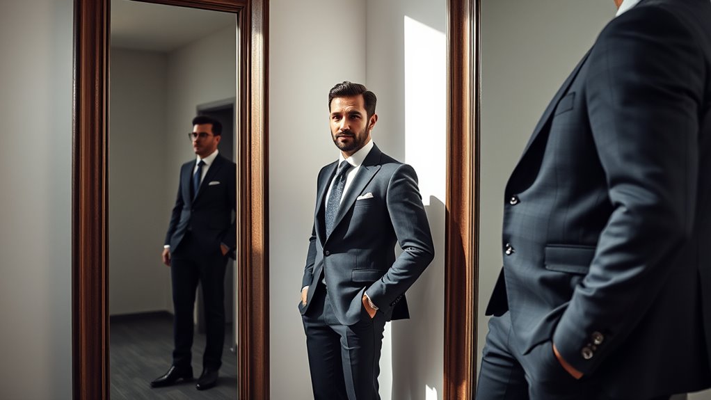 perfectly fitting tailored suit