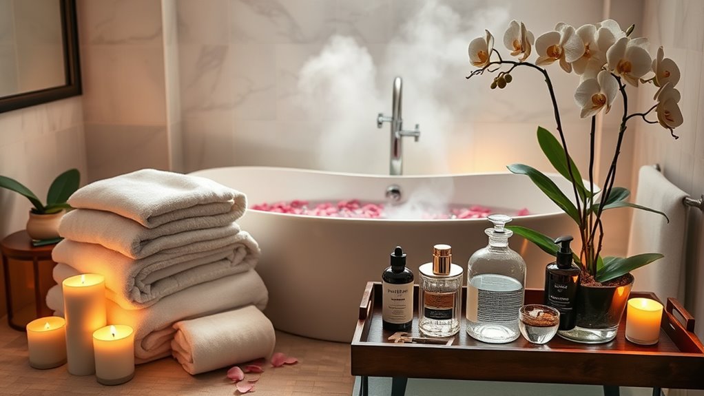personalized spa decor and amenities