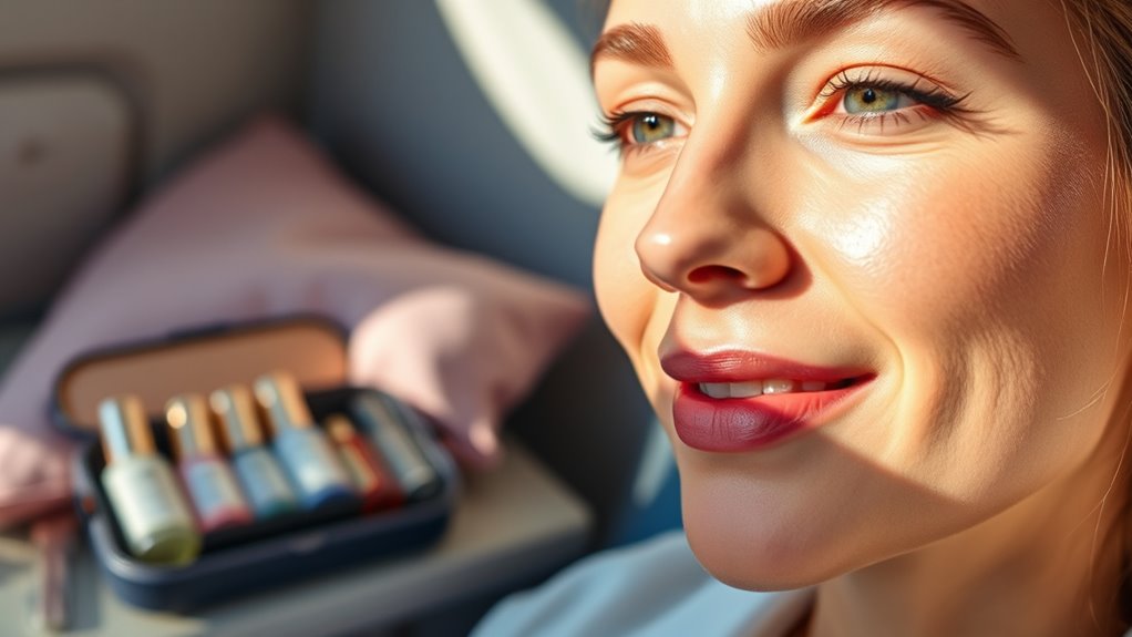 post flight skincare revitalization routine