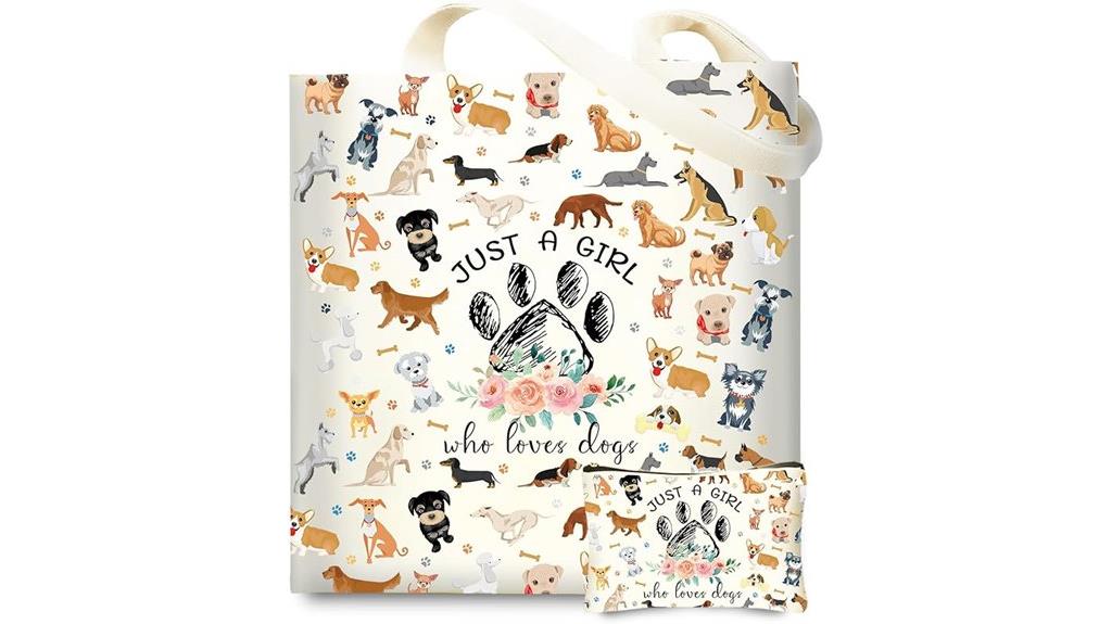 reusable dog lover tote