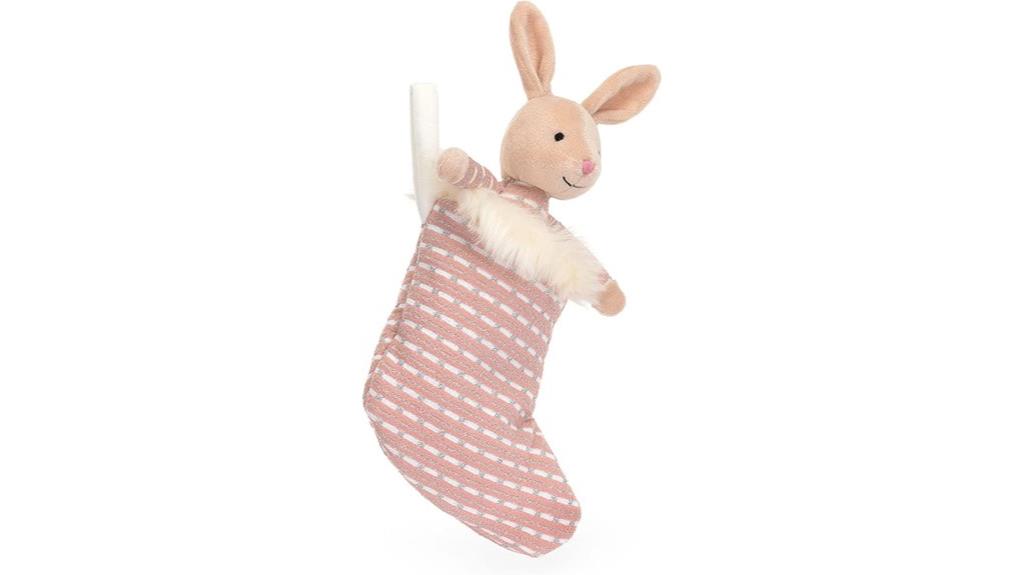 shimmering jellycat bunny stocking
