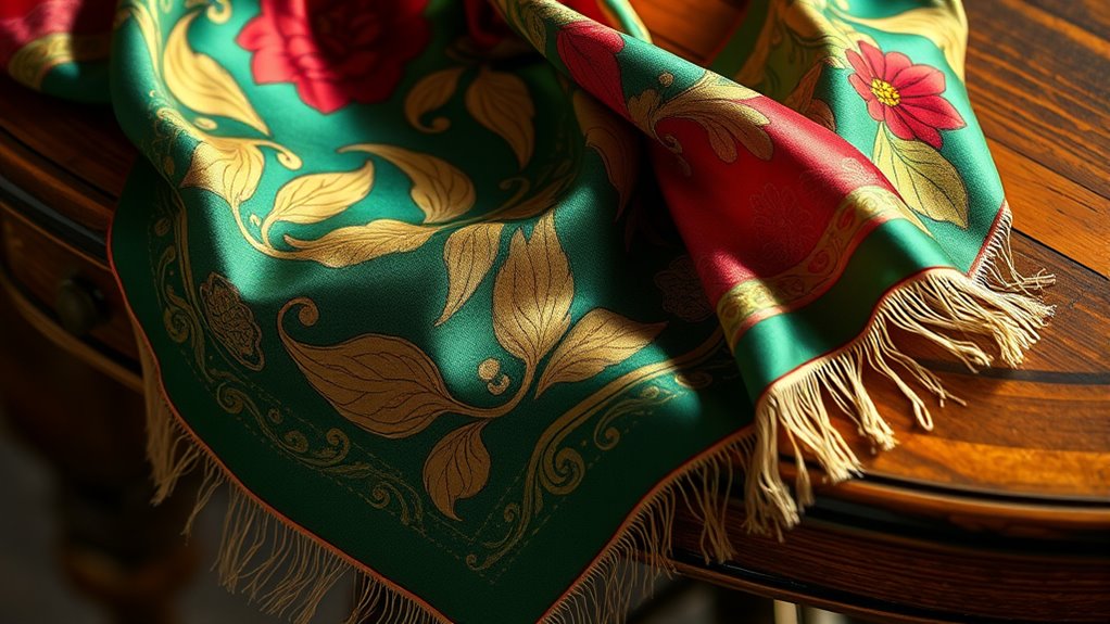 silk scarves symbolize status