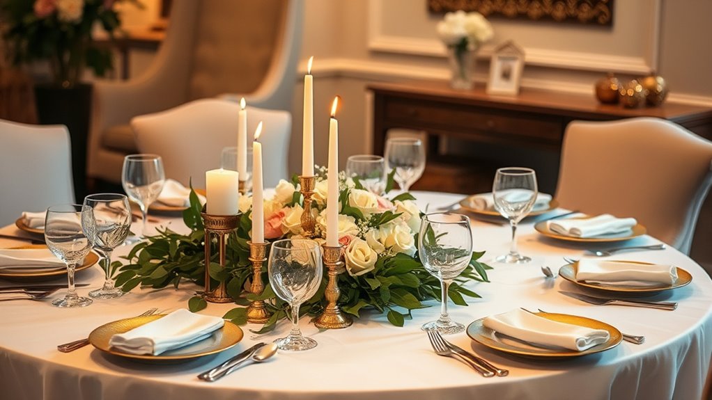 simple elegant table decor