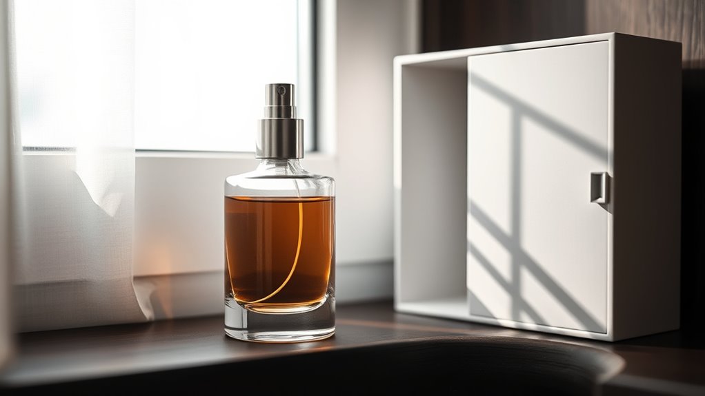 store perfume in dark containers