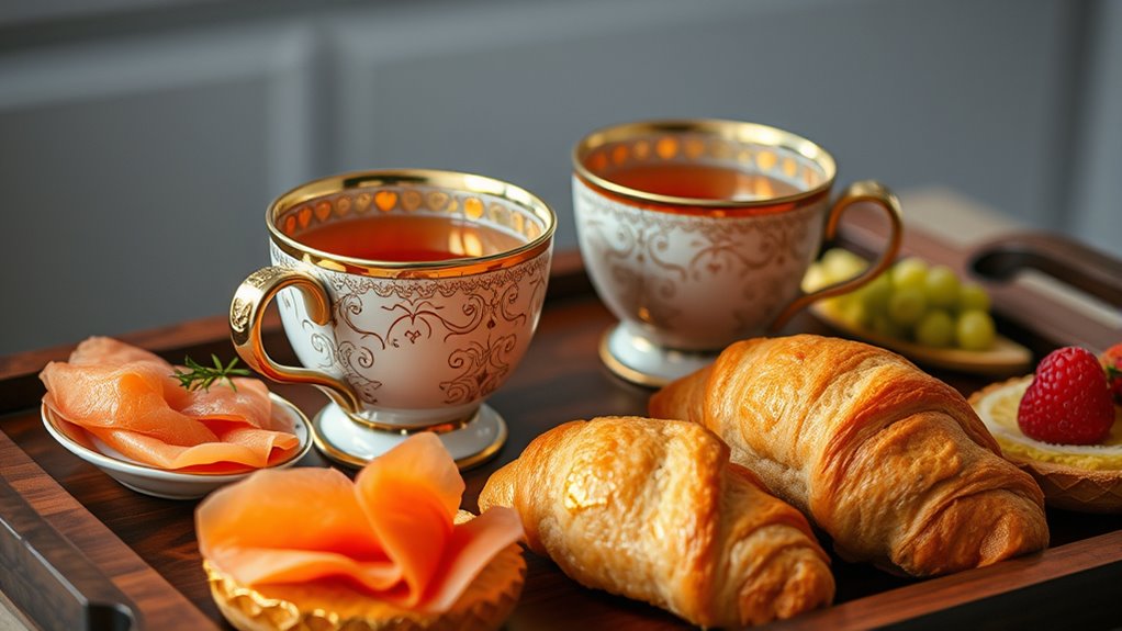 tea and gourmet food pairing