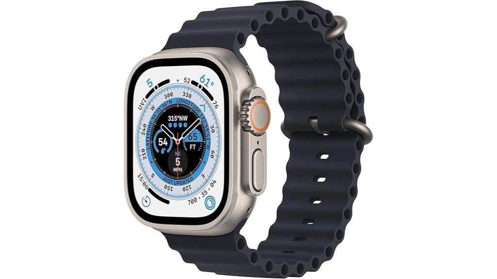 titanium ultra watch with midnight band