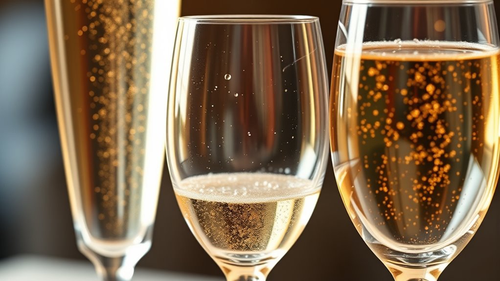 types of champagne glasses