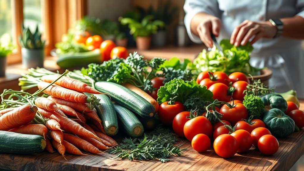 use fresh seasonal ingredients