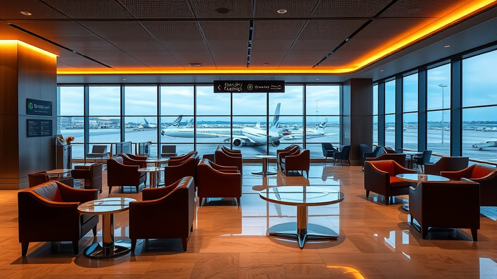 airport lounge benefits and amenities