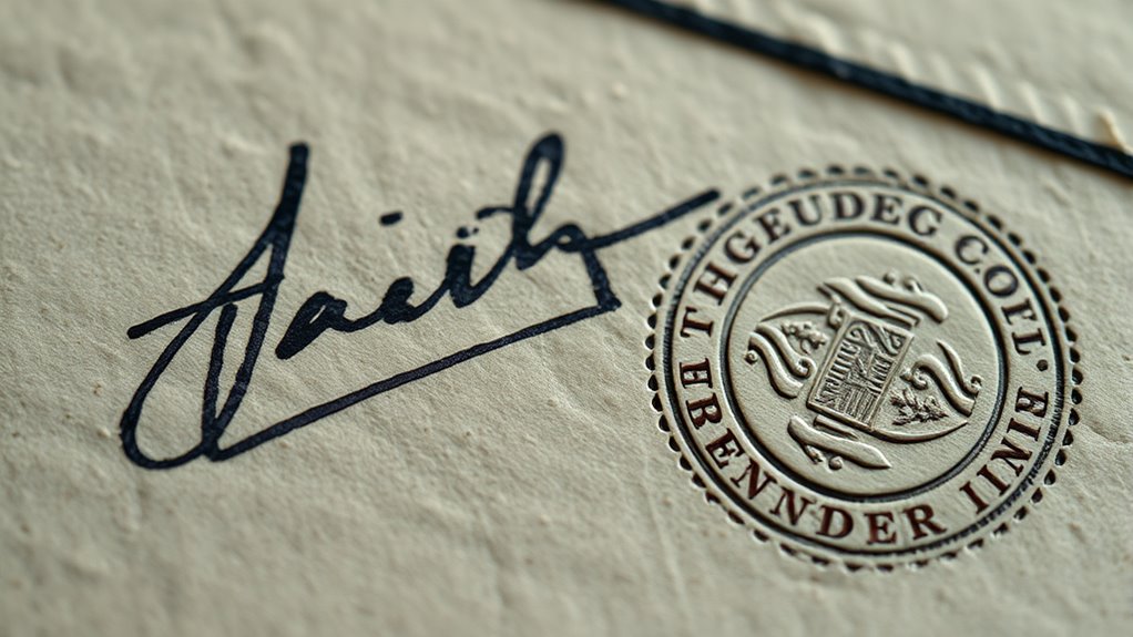 artist signature versus stamp