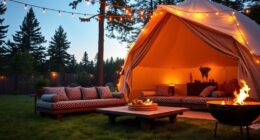 backyard luxury glamping experience