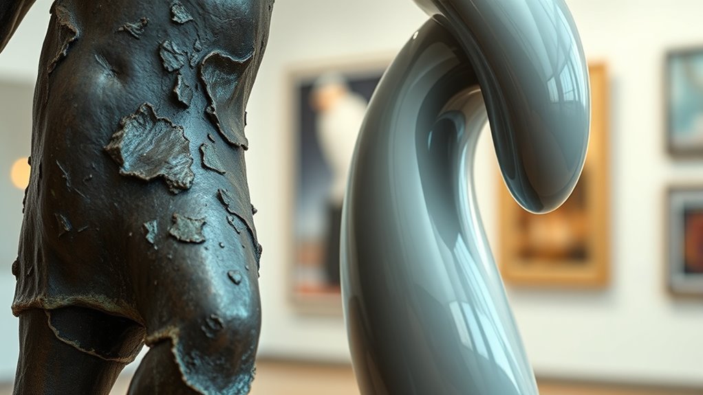 bronze versus resin sculptures