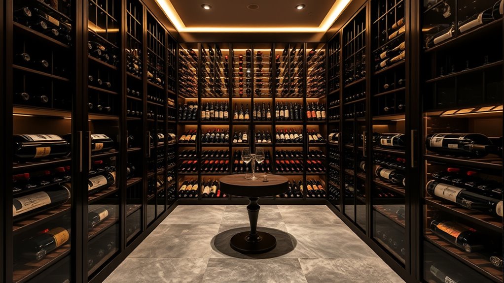 building elegant wine storage