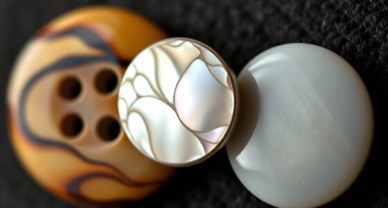 buttons horn pearl urea