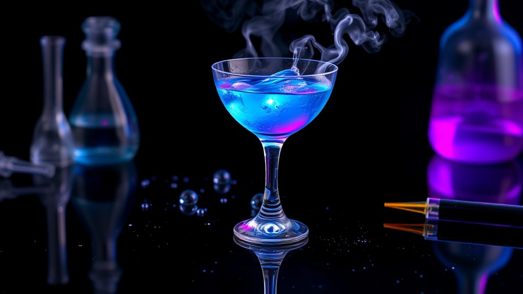chemistry infused cocktail art
