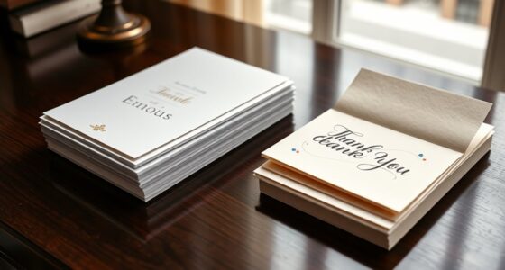 choosing between thank you emails