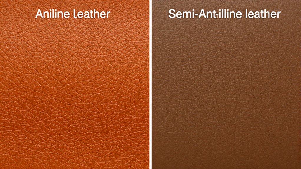 differences in leather treatment
