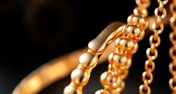 different shades of gold