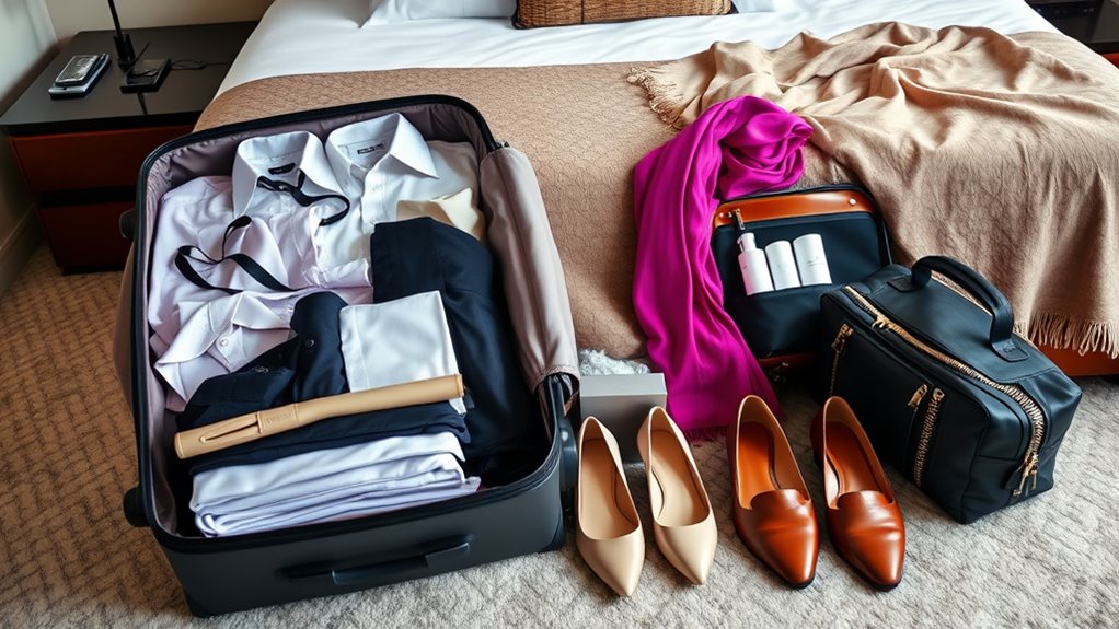 efficient stylish travel packing