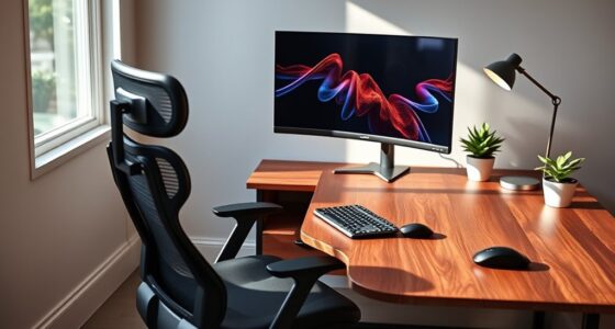 elegant ergonomic workspace design