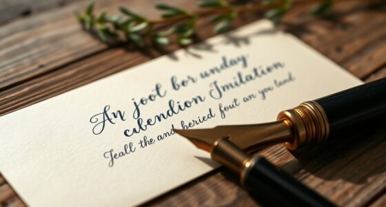 elegant handwritten invitation wording