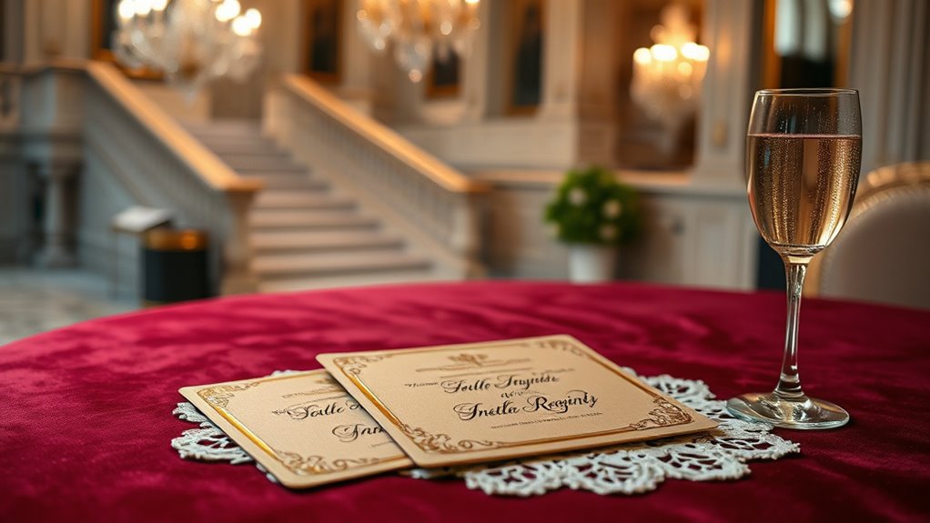 elegant invitations set tone