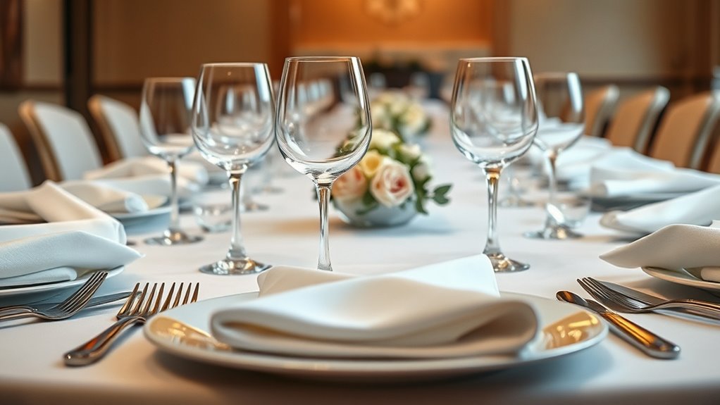 elegant table setting details
