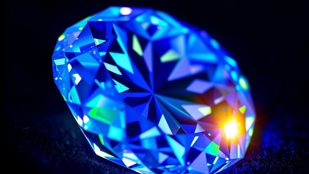evaluating diamond fluorescence effects