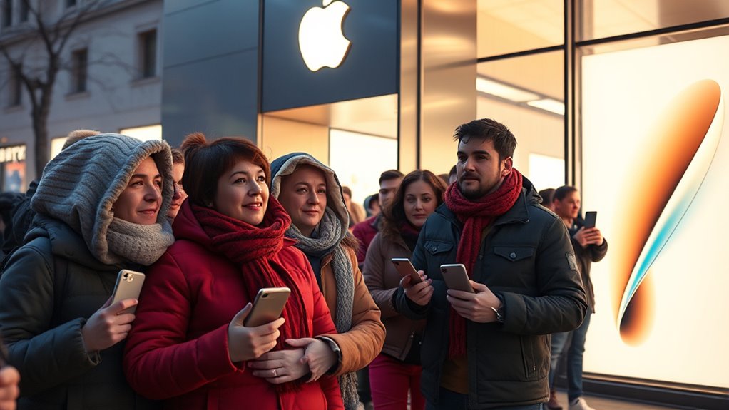 excitement for new iphones