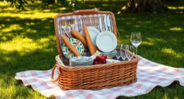 gourmet picnic basket packing