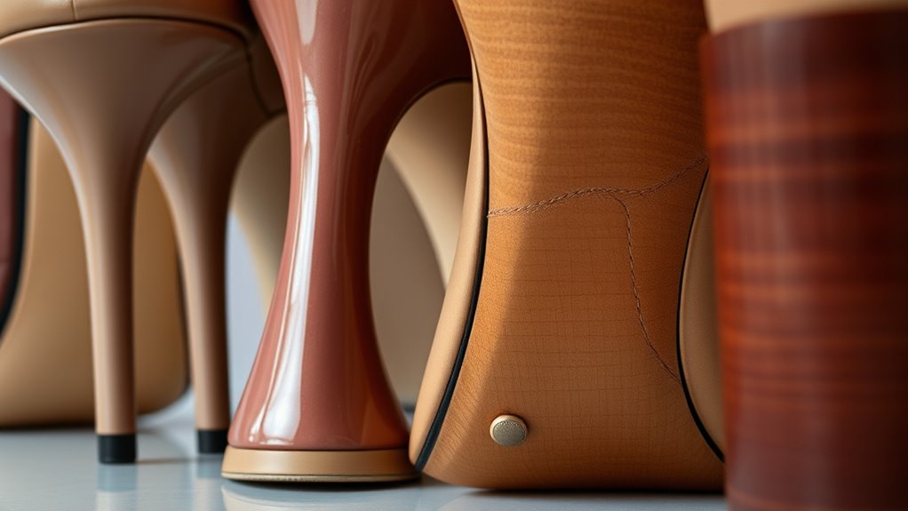 heel height and sole flexibility